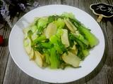 杏鲍菇炒油菜