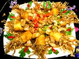 酱油肉金针卷