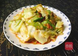 炒包菜的做法图解8