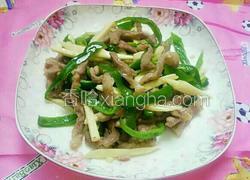 青椒茭白肉丝