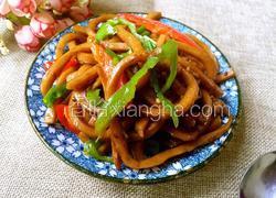 青椒炒油豆腐丝