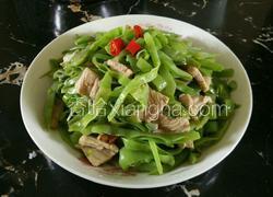 扁豆炒肉片