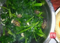 蚕菜炒生蚝干的做法图解5