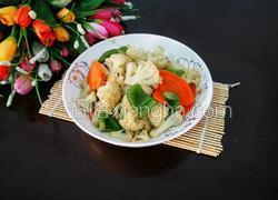 菜椒胡萝卜炒花菜
