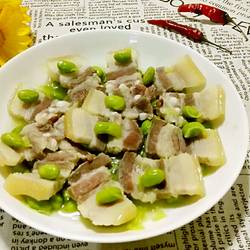 咸肉蒸毛豆子的做法[图]