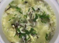 茶树菇鸡蛋汤