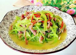 莴笋炒肉丝