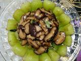 油菜炒香菇