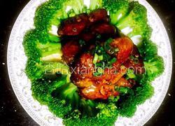 蚝油鸡翅西兰花