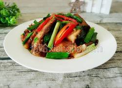 蒜苗炒腊鱼块