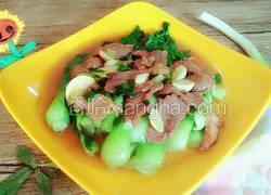 肉片炒青菜