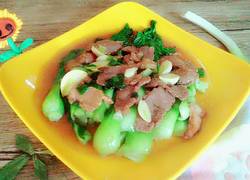 肉片炒青菜