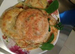 黄金葱花火腿饼