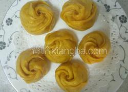 南瓜玫瑰馒头