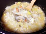牛肉虾仁白菜鸡蛋粥