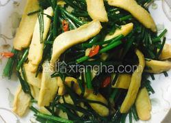 韭菜苔炒白干