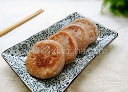 奶香紫薯馅红豆渣饼