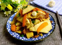 豆腐干胡萝卜烧肉