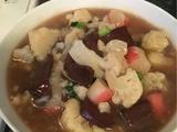 虾条猪血菜花羮的做法[图]