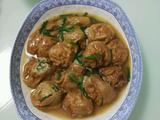 荠菜肉末塞油面筋