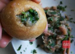 荠菜肉末塞油面筋的做法图解6