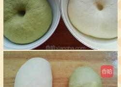 玫瑰花肉馒头（抹茶）的做法图解5