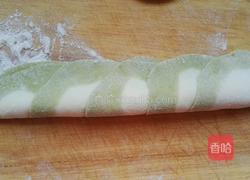玫瑰花肉馒头（抹茶）的做法图解11