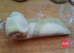 玫瑰花肉馒头（抹茶）的做法图解12