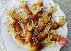 培根金针菇卷的做法图解3