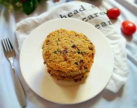 肉末橄榄菜米饭饼[图]