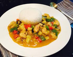 咖喱鸡块饭[图]
