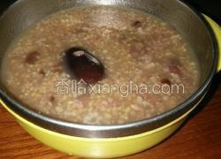红枣糯米三色粥
