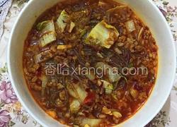 白菜肉末烧粉条