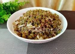 酸豆角炒肉沫