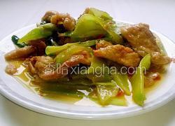 青笋炒肉片