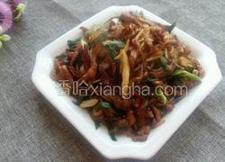 蒜苗粉条炒肉丝