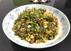 凉拌香菜花生碎