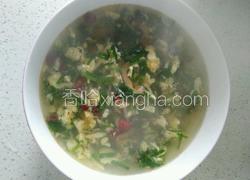 韭菜鸡蛋榨菜汤