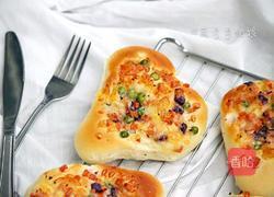 爱心杂蔬火腿面包的做法图解1