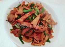 腊肠炒炸豆腐