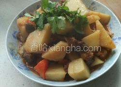 西红柿土豆炖牛腩