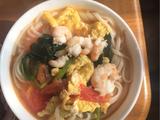 虾仁西红柿鸡蛋面的做法[图]