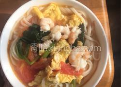 虾仁西红柿鸡蛋面