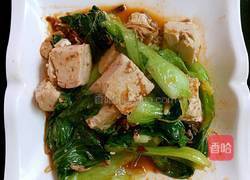 金针菇青菜烧豆腐的做法图解5