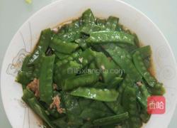 肉末荷兰豆的做法图解4