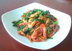 韭菜炒小虾