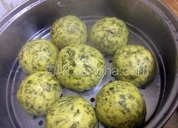 荠菜玉米面窝头