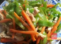 青椒炒肉丝的做法图解7