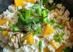 鸡肉南瓜冬菇蒸饭