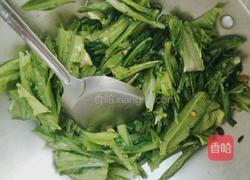 蒜味豆豉炒油麦菜的做法图解4